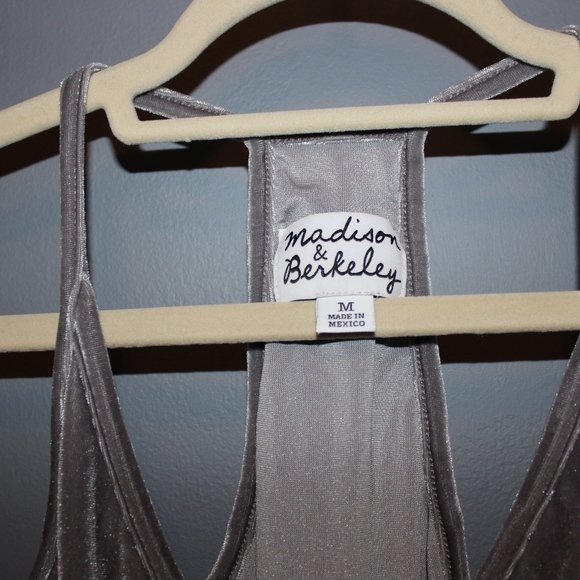 Silver Velvet Bodysuit - Picture 4 of 5